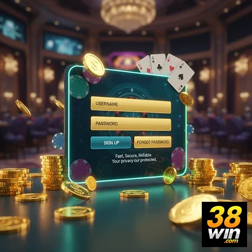 Ilustração de Explore o aplicativo cassino 38win com acesso rápido e seguro