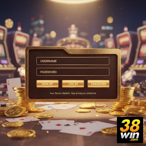 Ilustração de Experimente a plataforma 38win com segurança e agilidade